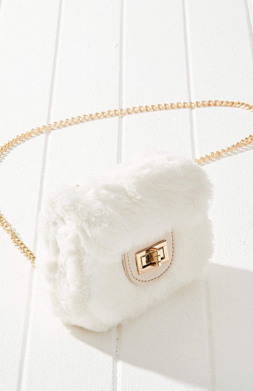 Fluffy Micro Mini Bag  Vegan Fur