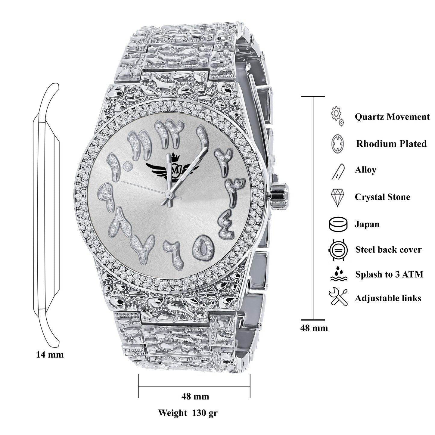 MONASTIC HIP HOP METAL WATCH I 562561