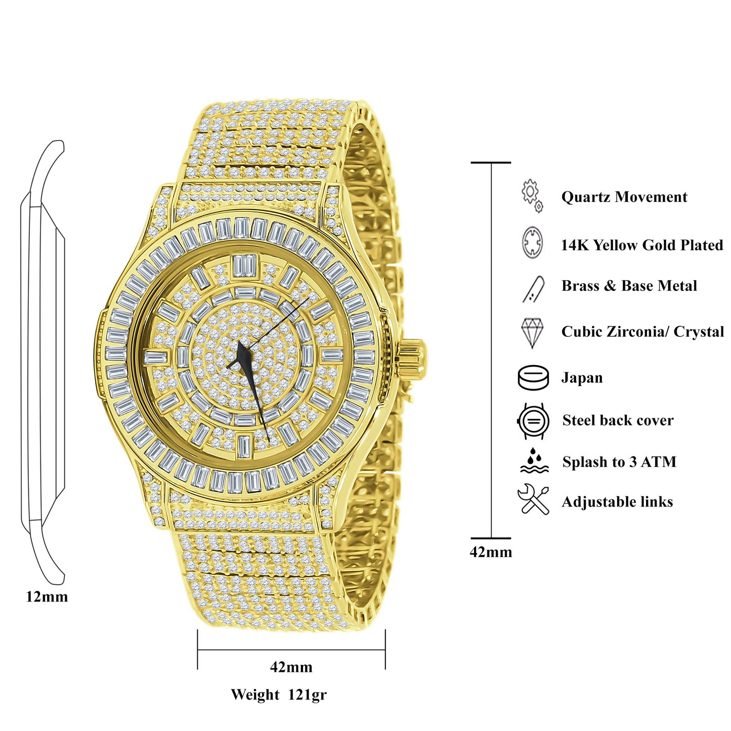 GALLANT Steel CZ Watch | 5110332