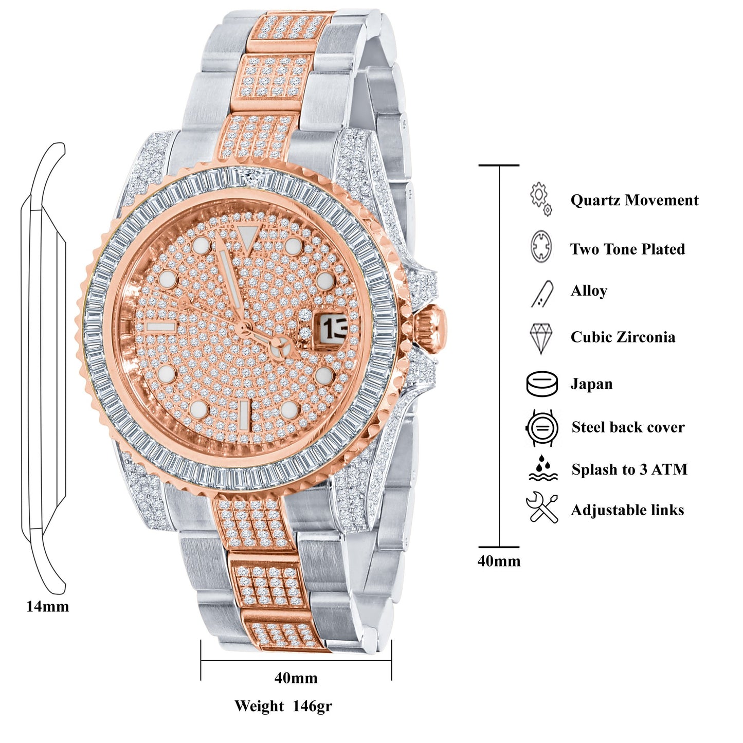 HURRICANE STAINLESS STEEL WATCH | 5303818