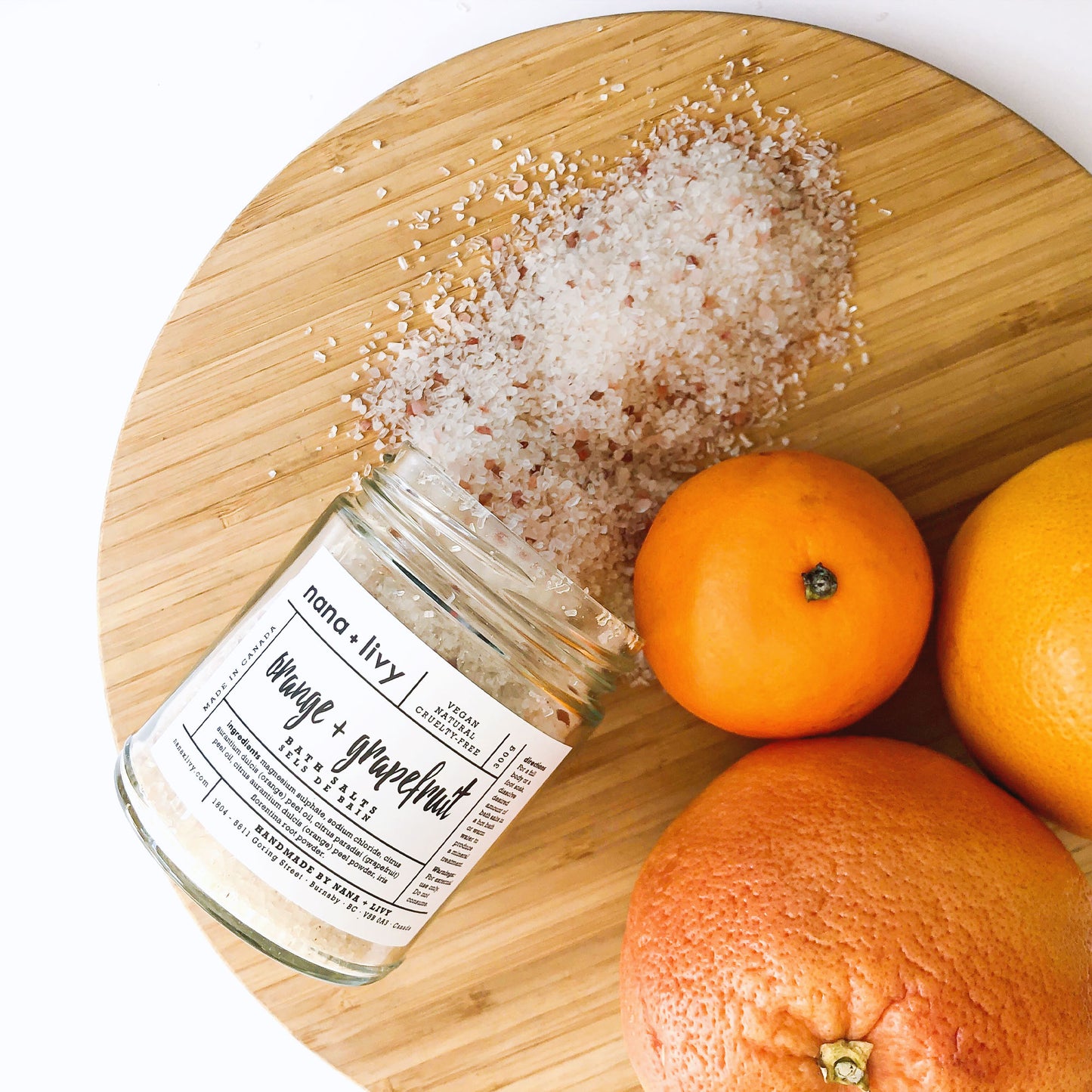 Orange + Grapefruit Bath Salts