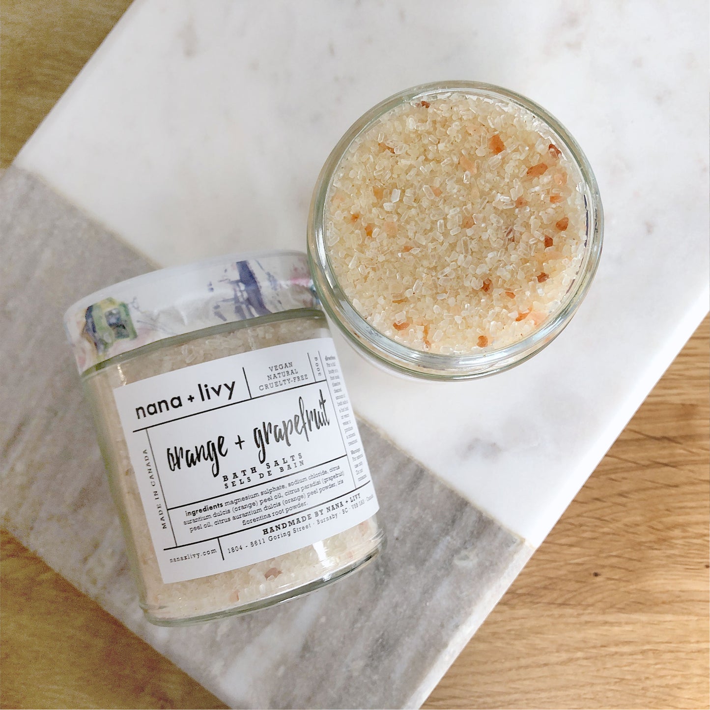 Orange + Grapefruit Bath Salts